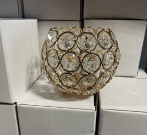 Round Votive Tealight Crystal Candle Holder