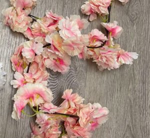 Cherry Blossom Garland Cherry Hanging Vine (Peach Pink)
