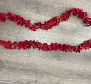 Garland Silk Hanging Wisteria Vine (Red)
