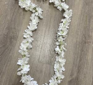 Garland Silk Hanging Wisteria Vine (White)